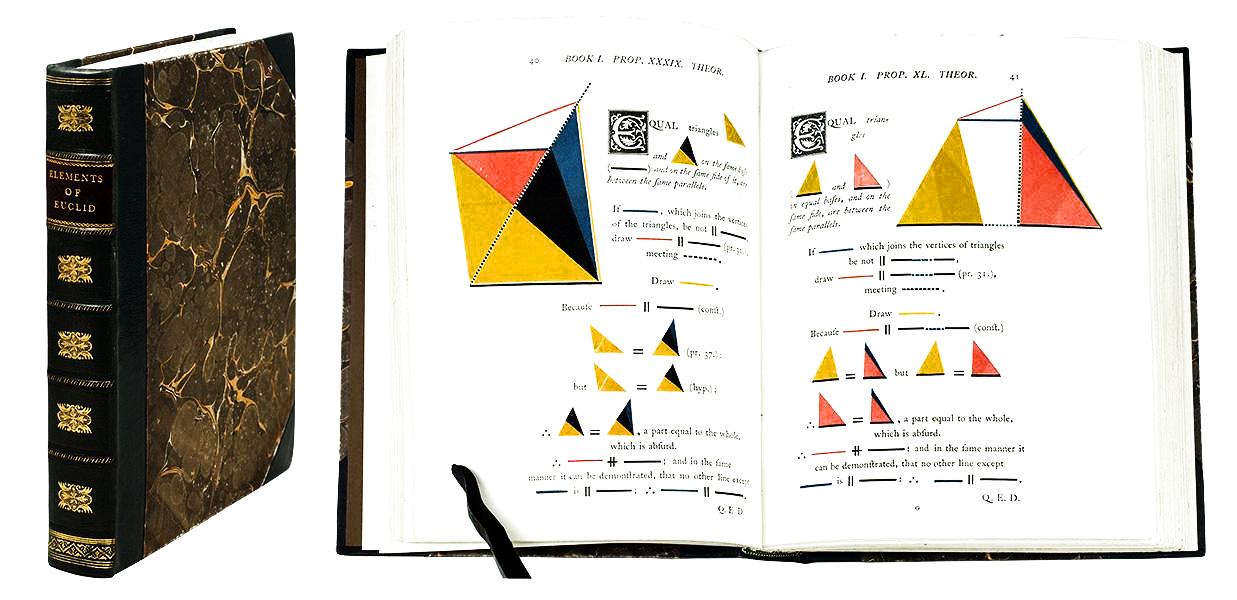 The First Six Books of the Elements of Euclid, Oliver Byrne, 1847