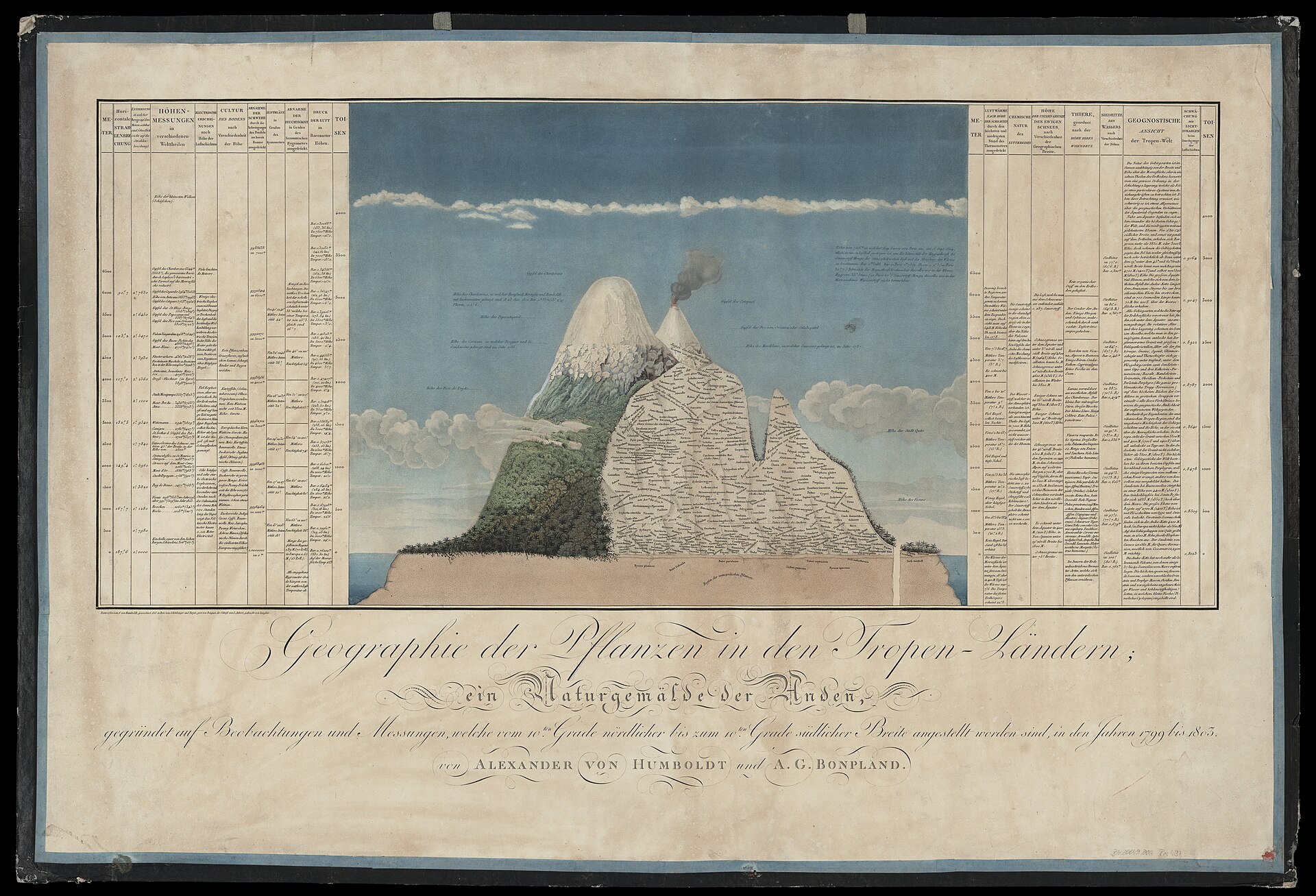 Naturgemälde (Tableau physique des Andes), Alexander von Humboldt, 1807